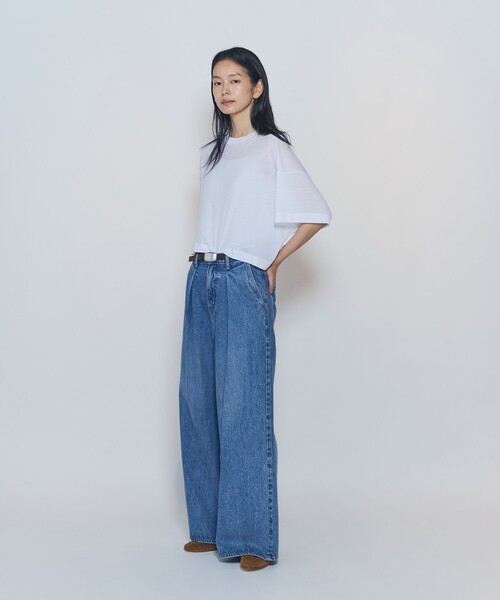 NEEDBY heritage(ニードバイヘリテージ)の「<NEEDBY heritage×1er Arrondissement>【別注】デニムパンツ"Charlotte"(デニムパンツ・レディース・インディゴブルー・34/38/36)」の5枚目の写真