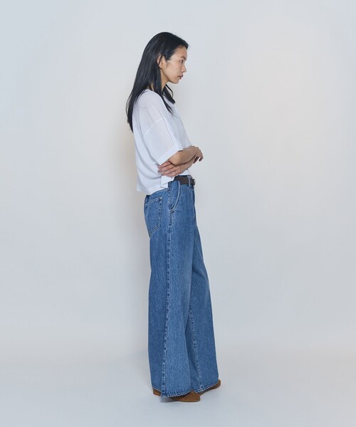 NEEDBY heritage(ニードバイヘリテージ)の「<NEEDBY heritage×1er Arrondissement>【別注】デニムパンツ"Charlotte"(デニムパンツ・レディース・インディゴブルー・34/38/36)」の6枚目の写真