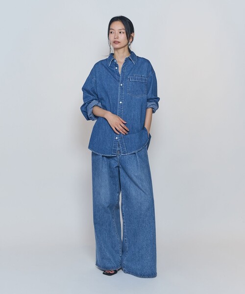 NEEDBY heritage(ニードバイヘリテージ)の「<NEEDBY heritage×1er Arrondissement>【別注】デニムパンツ"Charlotte"(デニムパンツ・レディース・インディゴブルー・34/38/36)」の10枚目の写真