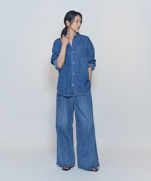 NEEDBY heritage(ニードバイヘリテージ)の「<NEEDBY heritage×1er Arrondissement>【別注】デニムパンツ"Charlotte"(デニムパンツ・レディース・インディゴブルー・34/38/36)」の11枚目の写真