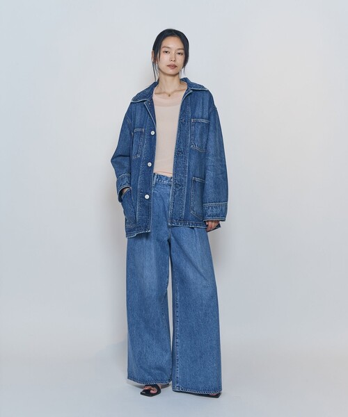 NEEDBY heritage(ニードバイヘリテージ)の「<NEEDBY heritage×1er Arrondissement>【別注】デニムパンツ"Charlotte"(デニムパンツ・レディース・インディゴブルー・34/38/36)」の12枚目の写真