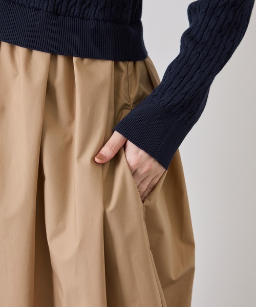 ROPE' PICNIC(ロペピクニック)の「ミニケーブルニットドッキングワンピース(ワンピース・レディース・ネイビー/ワイン/キナリ・S/M)」の5枚目の写真