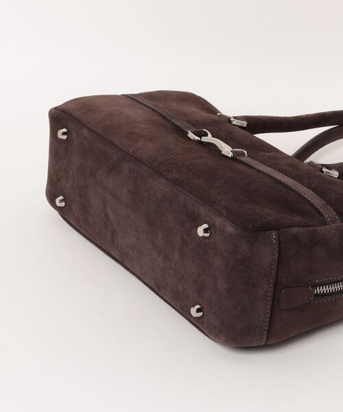 inter-chaussures(インターショシュール)の「【CHRISTIAN VILLA】ビットデザイン ボストンバッグ(Q66443)(ボストンバッグ・レディース・ダークブラウン/グレイッシュベージュ・ALL)」の4枚目の写真