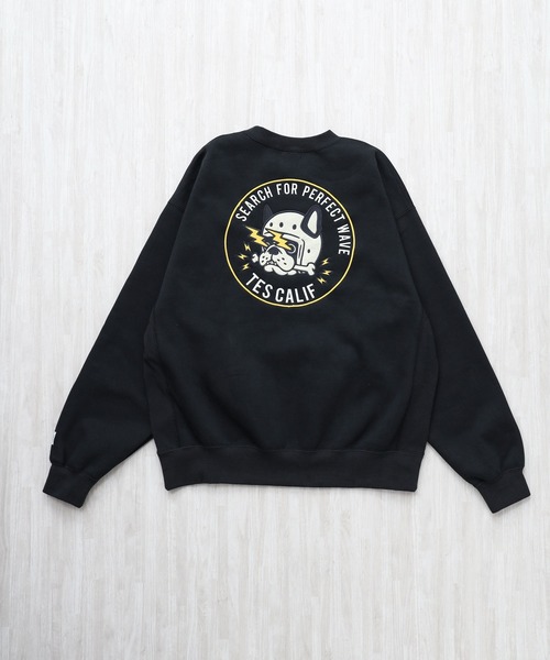 The Endless Summer(エンドレスサマー)の「TES BIKER BUHI EMB BIG SWEAT / クルーネックスウェット(スウェット・メンズ・ネイビー/グレー/ブラック・SMALL/MEDIUM/LARGE/X-LARGE)」の6枚目の写真