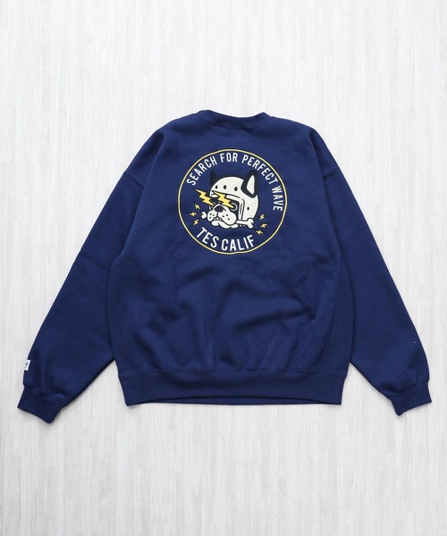 The Endless Summer(エンドレスサマー)の「TES BIKER BUHI EMB BIG SWEAT / クルーネックスウェット(スウェット・メンズ・ネイビー/グレー/ブラック・SMALL/MEDIUM/LARGE/X-LARGE)」の15枚目の写真