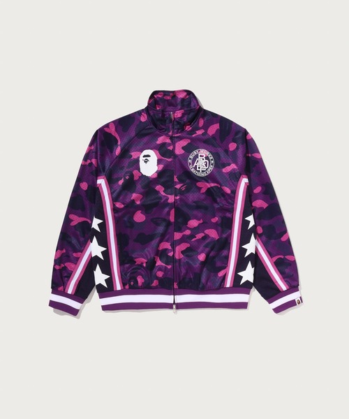 A BATHING APE(アベイシングエイプ)の「COLOR CAMO MESH RELAXED FIT TRACK JACKET(パーカー・メンズ・パープル/ネイビー/ブラウン・LARGE/SMALL/XX-LARGE/MEDIUM/X-LARGE)」の1枚目の写真