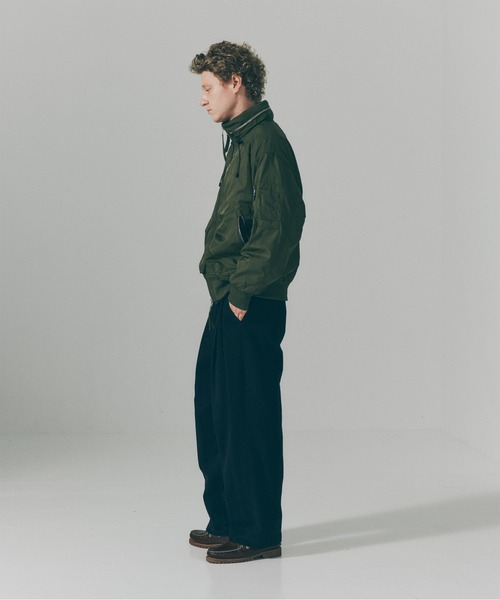 MAISON CLUB（メゾンクラブ）の「【MAISON CLUB】Tech Short Blouson / テックショートブルゾン SNF（ブルゾン・メンズ・ブラック/グリーン・M/L）」の7枚目の写真