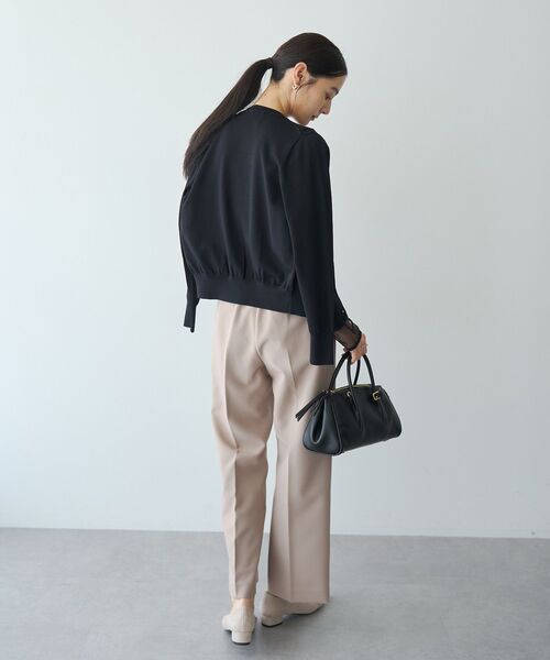YECCA VECCA(イェッカヴェッカ)の「サイドベルテッドハイウエストパンツ(その他パンツ・レディース・ピンクベージュ/ブラック/アイボリー・M-L/M/S)」の9枚目の写真