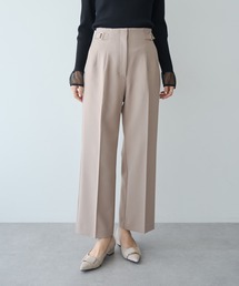 サイドベルテッドハイウエストパンツ