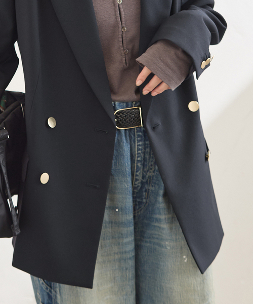 JOURNAL STANDARD(ジャーナルスタンダード)の「Double-breasted Blazer(テーラードジャケット・レディース・ネイビー/チャコールグレー・36/38)」の16枚目の写真