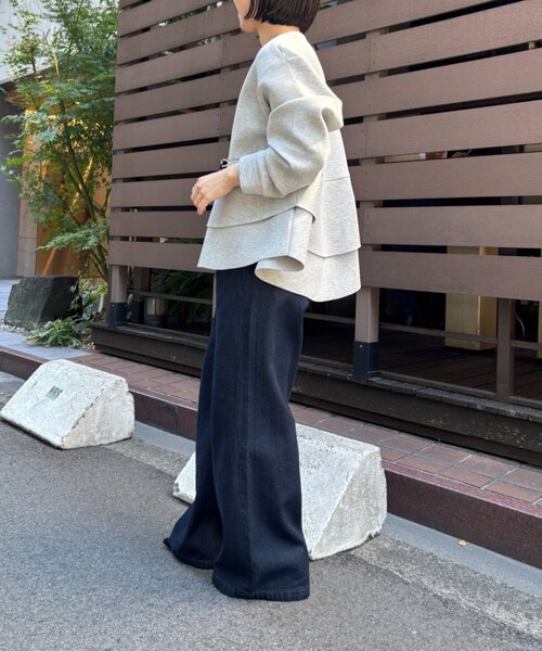 Jena espace merveilleux(ジェナ エスパスメルヴェイユ)の「裾フリルパーカー(Tシャツ/カットソー・レディース・ライトグレー/ネイビー/アイボリー・FREE)」の16枚目の写真