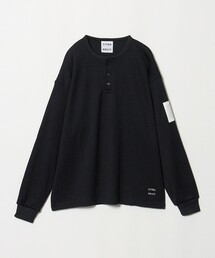 CITEN（シテン）の「＜CITEN＞ヘンリーネックワッフルロングスリーブシャツ（Tシャツ/カットソー）」
