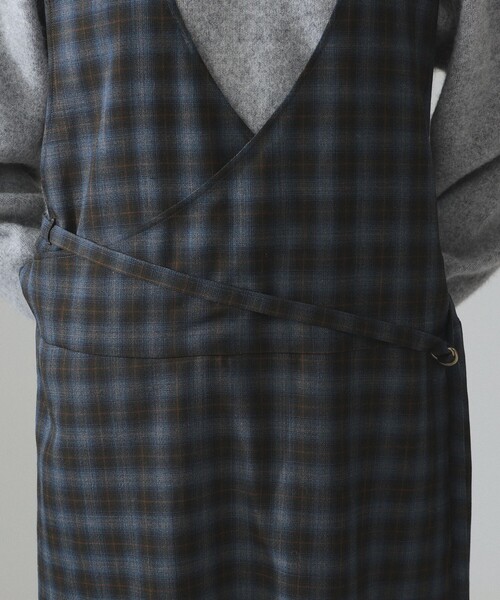 BEAMS BOY(ビームスボーイ)の「maturely / TW アレンジ チェック ワンピース(ワンピース・レディース・ブラウン/グリーン・ONE SIZE)」の15枚目の写真