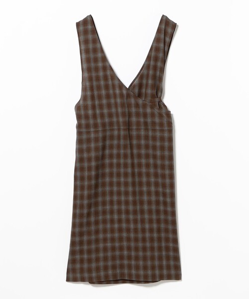 BEAMS BOY(ビームスボーイ)の「maturely / TW アレンジ チェック ワンピース(ワンピース・レディース・ブラウン/グリーン・ONE SIZE)」の19枚目の写真