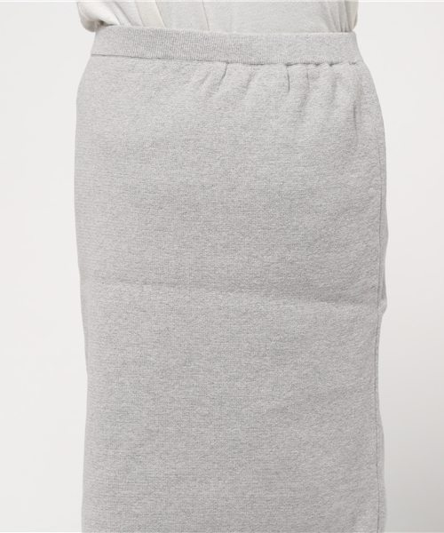 LIMITLESS LUXURY(リミットレスラグジュアリー)の「12G コットンカシミア タイトスカート◆(スカート・レディース・グレー/ラベンダー/ホワイト・FREE)」の8枚目の写真