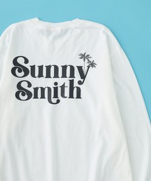 SunnySmith フロントロゴ刺繍ピグメントロンT