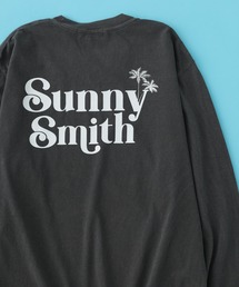 SunnySmith フロントロゴ刺繍ピグメントロンT