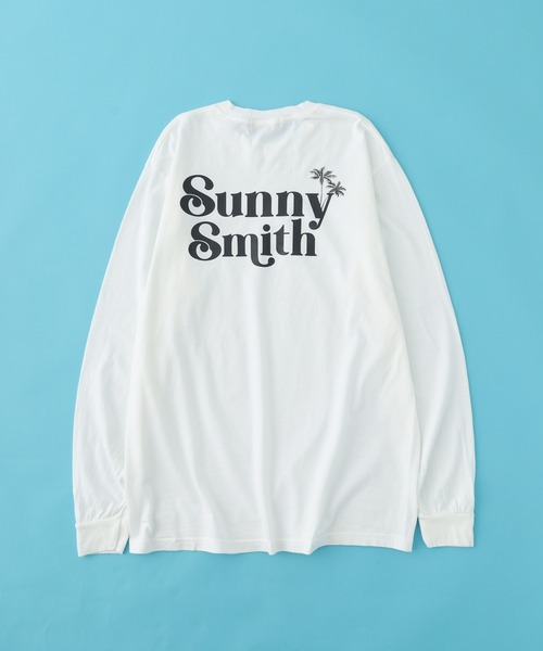 Sunny Smith（サニースミス）の「SunnySmith フロントロゴ刺繍ピグメントロンT（Tシャツ/カットソー・メンズ・グリーン/スミクロ/ホワイト・M/L）」の9枚目の写真