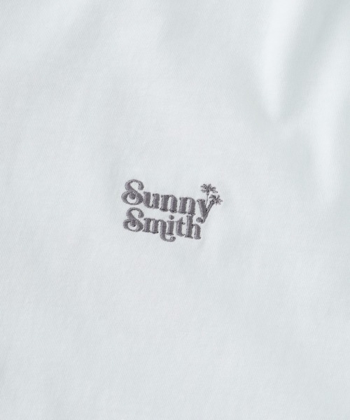 Sunny Smith（サニースミス）の「SunnySmith フロントロゴ刺繍ピグメントロンT（Tシャツ/カットソー・メンズ・グリーン/スミクロ/ホワイト・M/L）」の11枚目の写真