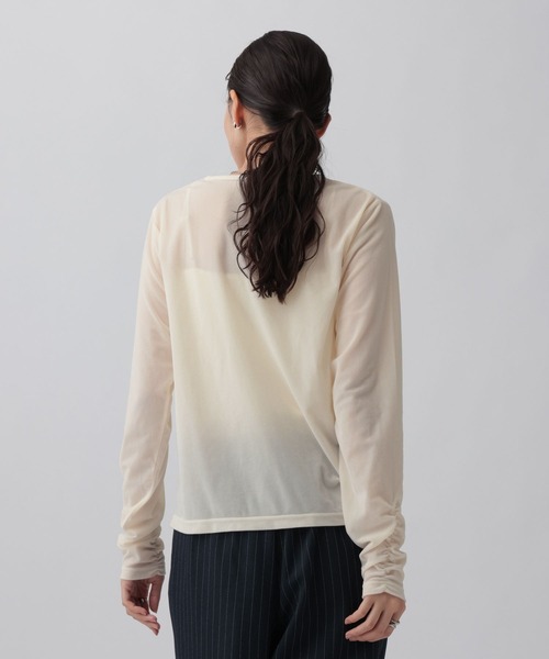 LEPSIM（レプシィム）の「ベロア長袖インナー　1064805（Tシャツ/カットソー・レディース・チャコールグレー/ブラウン/アイボリー/ピンク・FREE）」の7枚目の写真