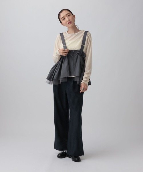 LEPSIM（レプシィム）の「ベロア長袖インナー　1064805（Tシャツ/カットソー・レディース・チャコールグレー/ブラウン/アイボリー/ピンク・FREE）」の8枚目の写真