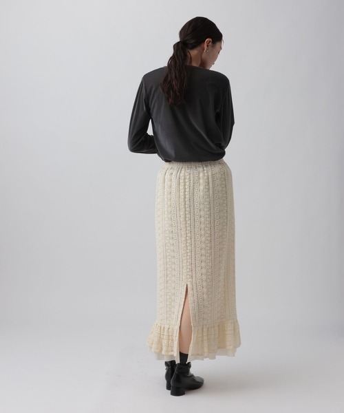 LEPSIM（レプシィム）の「ベロア長袖インナー　1064805（Tシャツ/カットソー・レディース・チャコールグレー/ブラウン/アイボリー/ピンク・FREE）」の15枚目の写真
