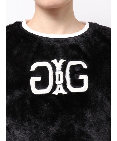 GYDA(ジェイダ)の「Symmetry GYDAフェイクファーショートトップス(Tシャツ/カットソー・レディース・ベージュ/オフホワイト/ブラック/その他1・FREE)」の13枚目の写真