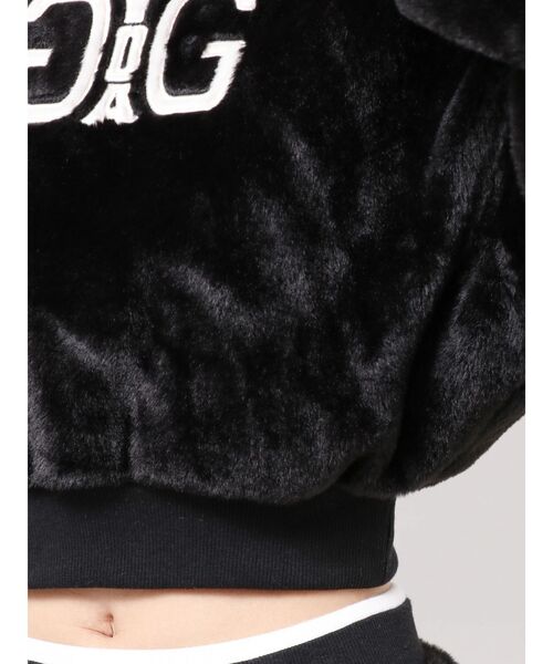 GYDA(ジェイダ)の「Symmetry GYDAフェイクファーショートトップス(Tシャツ/カットソー・レディース・ベージュ/オフホワイト/ブラック/その他1・FREE)」の15枚目の写真