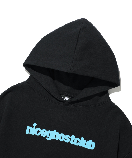 NICE GHOST CLUB(ナイスゴーストクラブ)の「NGC ロゴフーディー ブラック(NG2GFUM403A)(パーカー・レディース・ブラック・SMALL/MEDIUM)」の3枚目の写真
