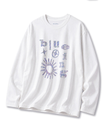 BLUEING AURA LONG SLEEVE [WHITE]