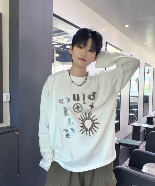 BLUEING（ブルーイング）の「BLUEING AURA LONG SLEEVE [WHITE]（Tシャツ/カットソー・メンズ・その他・MEDIUM/LARGE）」の8枚目の写真