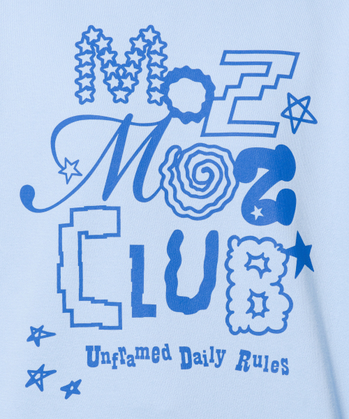 MOZMOZ(モズモズ)の「デイリー NOISE スウェット スカイブルー(スウェット・レディース・スカイブルー・LARGE/X-LARGE/3)」の4枚目の写真