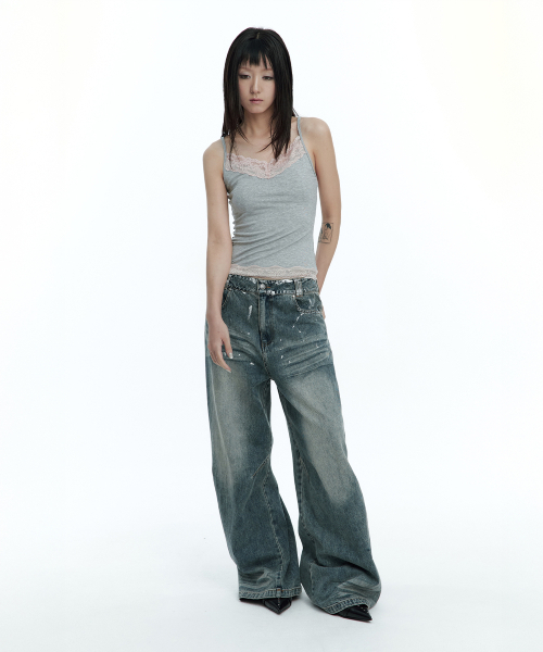 ROUGHNECK(ラフネック)の「ソフトレースノースリーブ グレー(Tシャツ/カットソー・レディース・その他・MEDIUM/SMALL)」の6枚目の写真