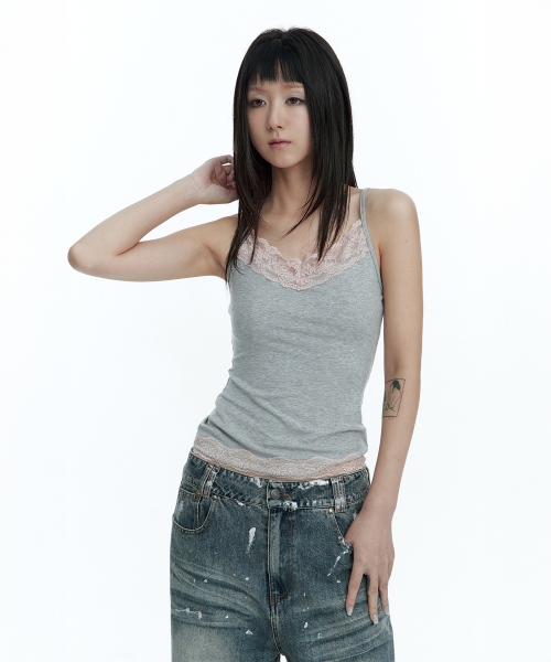 ROUGHNECK(ラフネック)の「ソフトレースノースリーブ グレー(Tシャツ/カットソー・レディース・その他・MEDIUM/SMALL)」の9枚目の写真