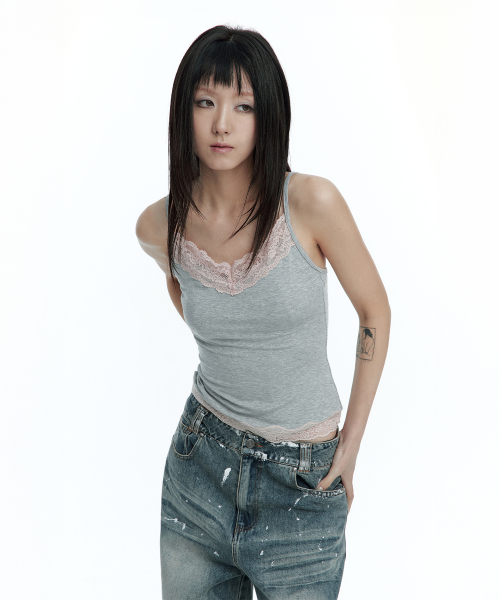 ROUGHNECK(ラフネック)の「ソフトレースノースリーブ グレー(Tシャツ/カットソー・レディース・その他・MEDIUM/SMALL)」の10枚目の写真
