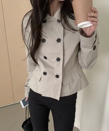 襟付きダブルブレストジャケット