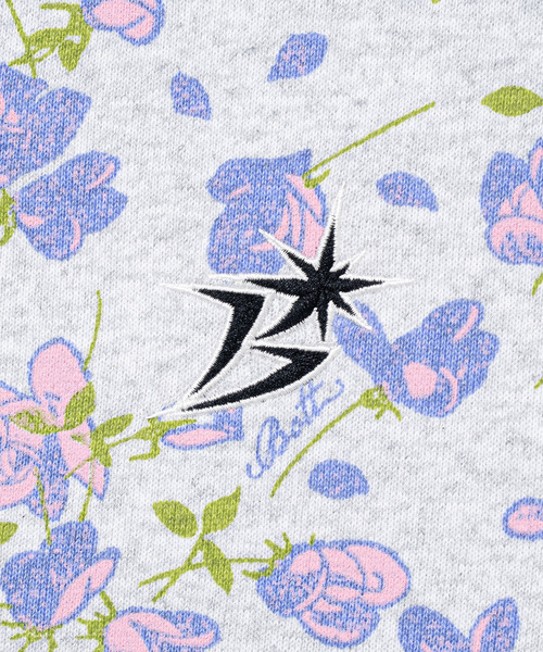 BOTT(ボット)の「BoTT / ボット Flower Zip Hoodie(パーカー・メンズ・ライトグレー/ブラック・MEDIUM/X-LARGE/LARGE)」の6枚目の写真