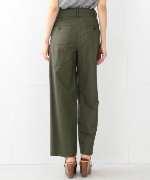 BEAMS LIGHTS Women's（ビームスライツ ウィメンズ）の「BEAMS LIGHTS / 綿麻スラブリボン パンツ（その他パンツ・レディース・ベージュ/オリーブ/ネイビー・38/36）」の6枚目の写真