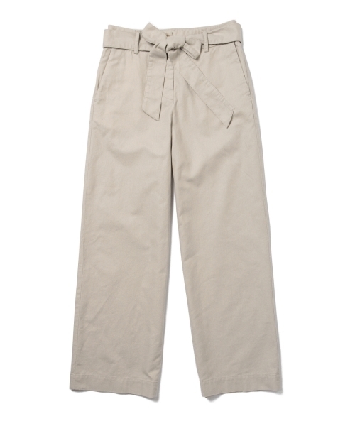 BEAMS LIGHTS Women's（ビームスライツ ウィメンズ）の「BEAMS LIGHTS / 綿麻スラブリボン パンツ（その他パンツ・レディース・ベージュ/オリーブ/ネイビー・38/36）」の7枚目の写真