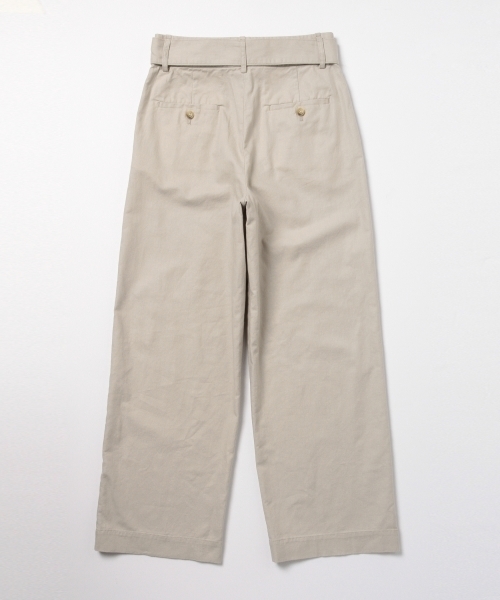 BEAMS LIGHTS Women's（ビームスライツ ウィメンズ）の「BEAMS LIGHTS / 綿麻スラブリボン パンツ（その他パンツ・レディース・ベージュ/オリーブ/ネイビー・38/36）」の8枚目の写真