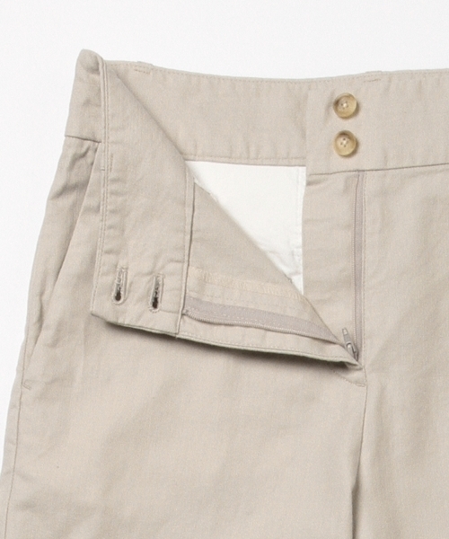 BEAMS LIGHTS Women's（ビームスライツ ウィメンズ）の「BEAMS LIGHTS / 綿麻スラブリボン パンツ（その他パンツ・レディース・ベージュ/オリーブ/ネイビー・38/36）」の18枚目の写真
