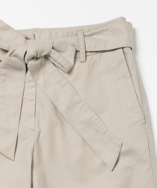 BEAMS LIGHTS Women's（ビームスライツ ウィメンズ）の「BEAMS LIGHTS / 綿麻スラブリボン パンツ（その他パンツ・レディース・ベージュ/オリーブ/ネイビー・38/36）」の19枚目の写真