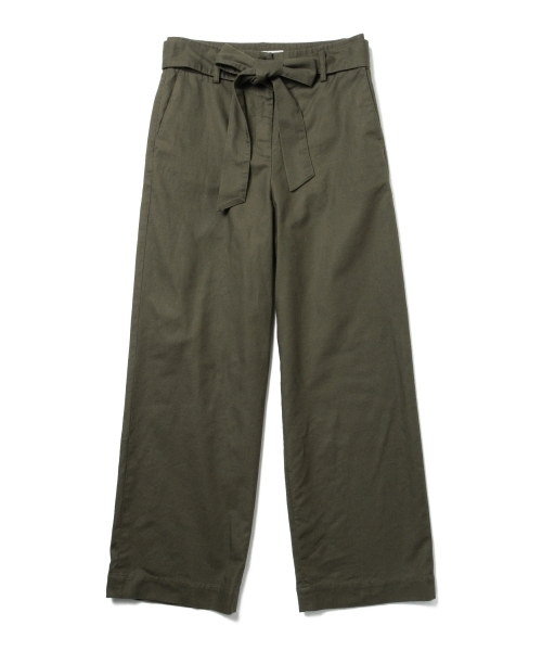 BEAMS LIGHTS Women's（ビームスライツ ウィメンズ）の「BEAMS LIGHTS / 綿麻スラブリボン パンツ（その他パンツ・レディース・ベージュ/オリーブ/ネイビー・38/36）」の20枚目の写真
