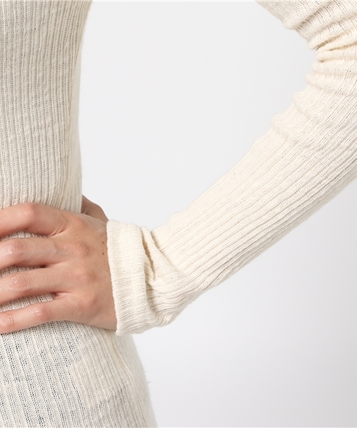 WARREN SCOTT(ワレーンスコット)の「WARREN SCOTT タートルネックリブニット(ニット/セーター・レディース・オフホワイト/ライトグレー/ブラック・FREE)」の8枚目の写真