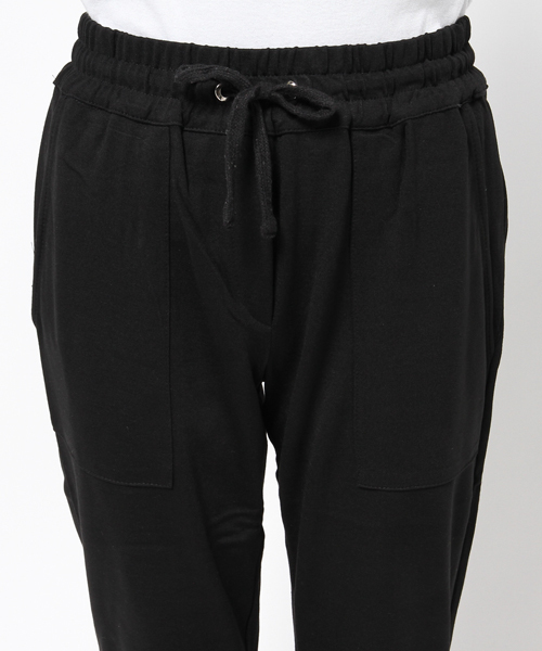 Pierrot（ピエロ）の「ポンチ素材ジョガーパンツ（その他パンツ・レディース・ネイビー/ブラック/カーキ/チャコールグレー・M/L）」の8枚目の写真