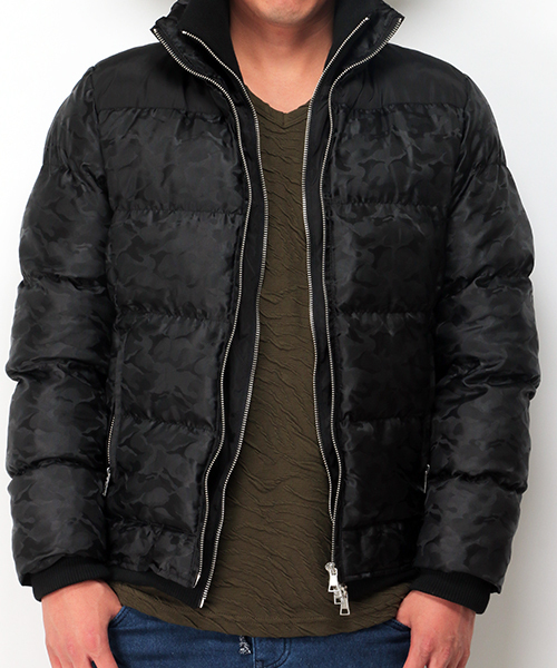 VENCEEXCHANGE（ヴァンスエクスチェンジ）の「迷彩中綿ブルゾン（ブルゾン・メンズ・ブラック/ネイビー・MEDIUM/LARGE）」の3枚目の写真