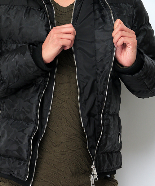 VENCEEXCHANGE（ヴァンスエクスチェンジ）の「迷彩中綿ブルゾン（ブルゾン・メンズ・ブラック/ネイビー・MEDIUM/LARGE）」の4枚目の写真