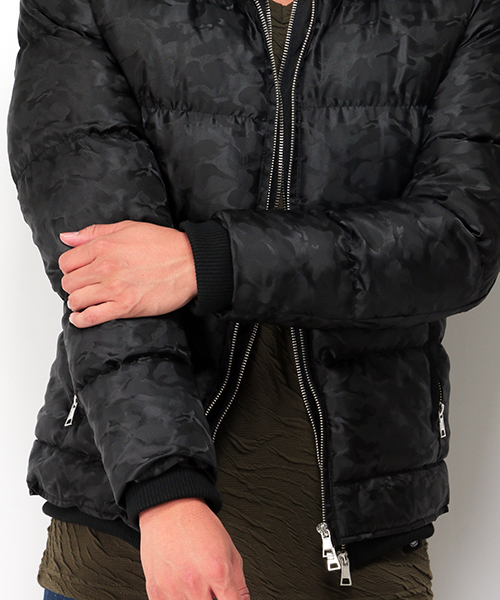 VENCEEXCHANGE（ヴァンスエクスチェンジ）の「迷彩中綿ブルゾン（ブルゾン・メンズ・ブラック/ネイビー・MEDIUM/LARGE）」の5枚目の写真