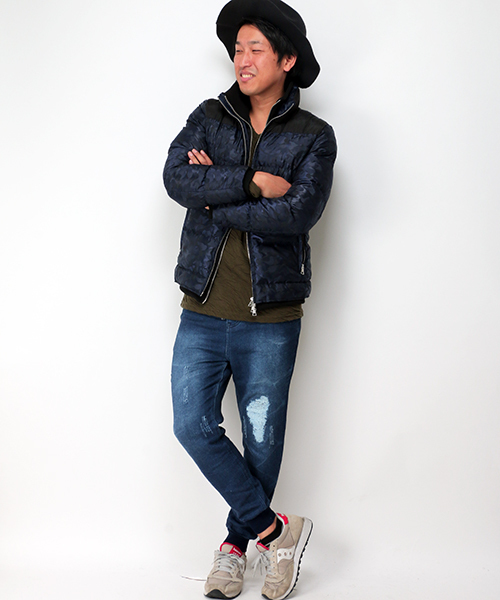 VENCEEXCHANGE（ヴァンスエクスチェンジ）の「迷彩中綿ブルゾン（ブルゾン・メンズ・ブラック/ネイビー・MEDIUM/LARGE）」の9枚目の写真