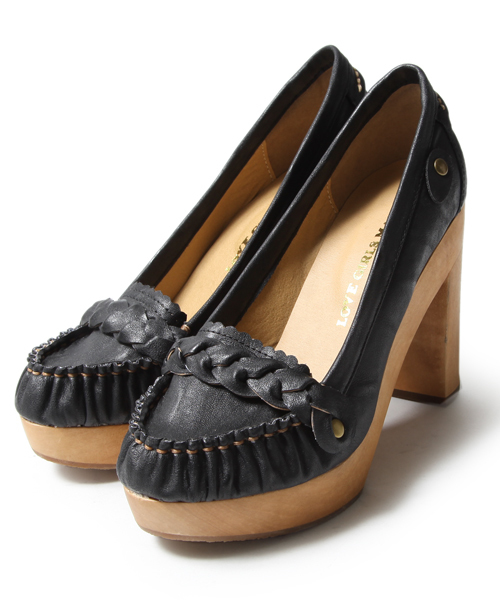 LOVE GIRLS MARKET（ラブ ガール マーケット）の「AMIモカパンプス（パンプス・レディース・オフホワイト/ブラウン/ブラック・LARGE/MEDIUM）」の2枚目の写真